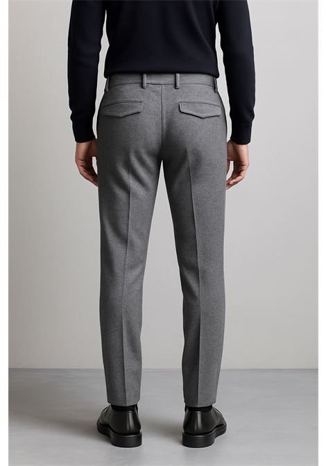 Pantaloni PT Torino Master in Lana Vergine Stretch  Grigio Scuro PT TORINO | Pantaloni | COAFMAZ00CL10240